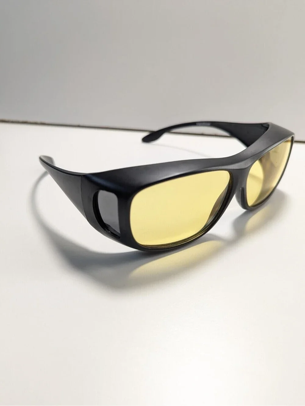 ImproVision C500 Fitover Sunglasses Orange Lenses Black Frames Size: 63-12 C1